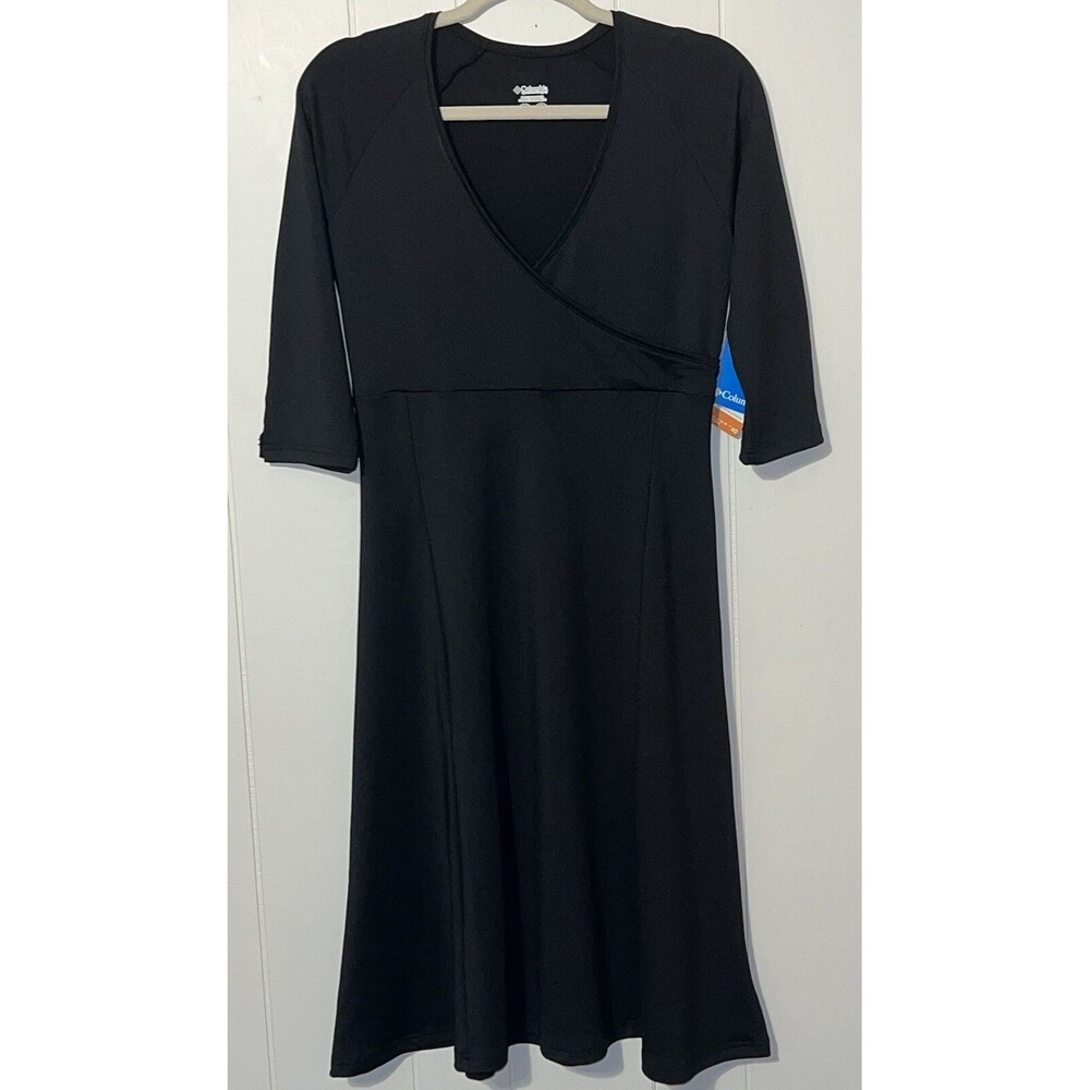 Columbia Dress Timeless Travel Black Pullover 3/4 sleeve - Size Small - NWT - Picture 1 of 5